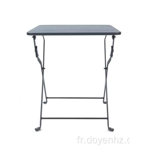 Table pliante carrée en métal 40 cm